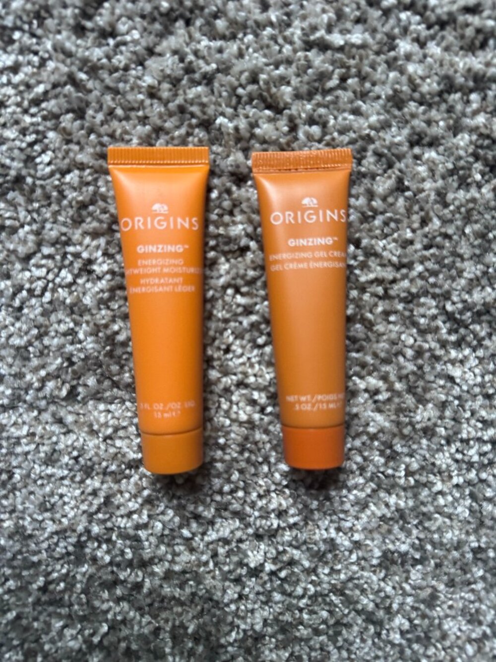 Origins GinZing Energizing Lightweight Moisturizer & Gel Cream .5 oz. each NEW